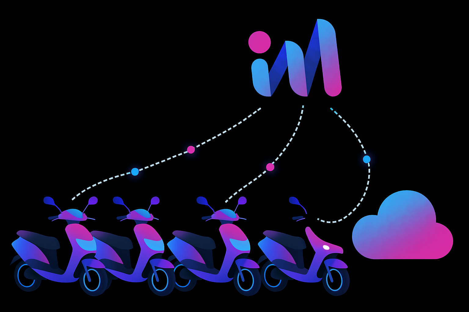 motos electricas con tarjetas sim m2m de wisim